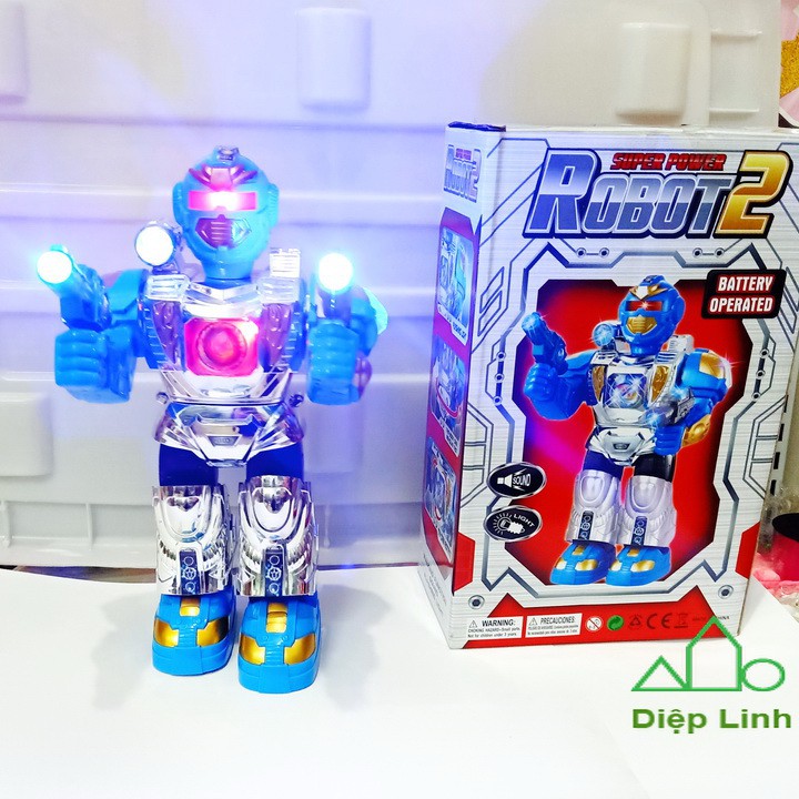 Đồ Chơi Robot Siêu Nhân Biến Hình Xài Pin Tự Động