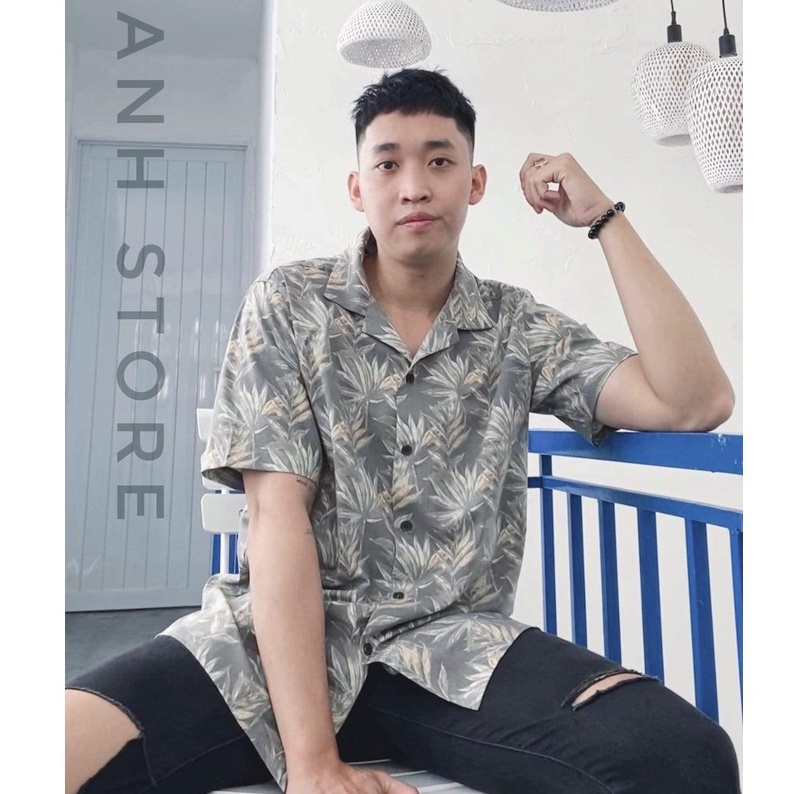 Áo sơ mi nam ANHSTORE , chất sợi tre bamboo cotton họa tiết độc lạ, thời trang