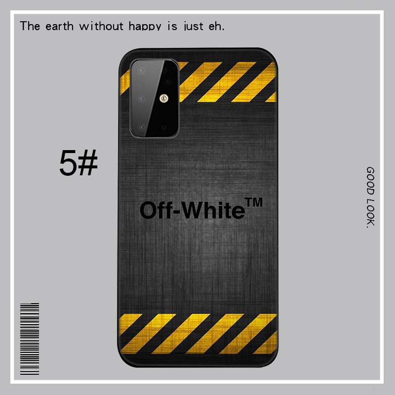 Samsung Galaxy A9 A8 A7 A6 Plus A8+ A6+ 2018 A5 A3 2016 2017 Casing phone Soft Case LU193 Off White Bands