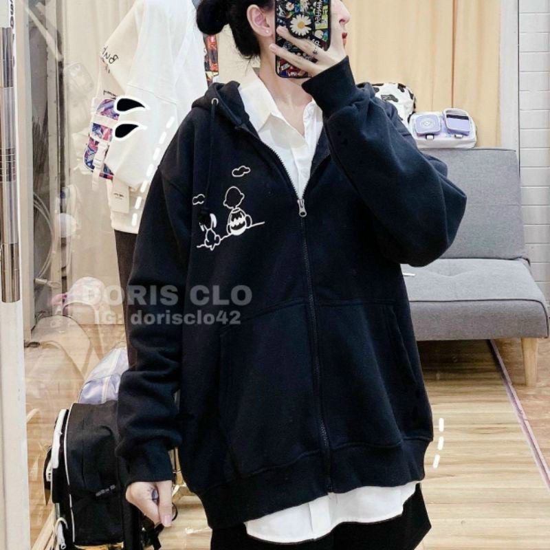 Áo HOODIE IN HÌNH DÂY KÉO UNISEX NAM, NỮ - HDHINHNGUC