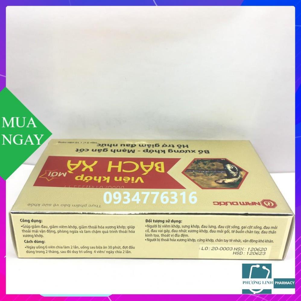Viên khớp bách xà hộp 3 vỉ x 10 viên