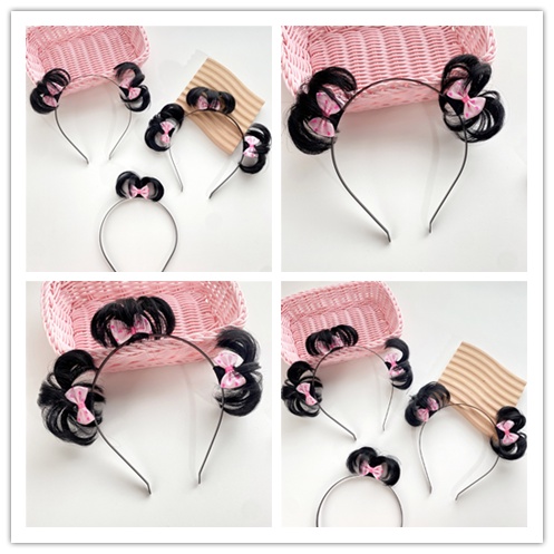 Băng Đô Cài Tóc Đính Nơ Dễ Thương Vui Nhộn Phong Cách Hàn Quốc