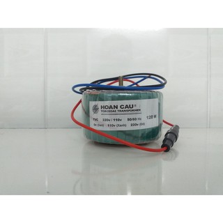 BIẾN ÁP XUYẾN DÂY ĐỒNG NGUYÊN CHẤT NGÕ VÔ 220V RA 110V CÔNG SUẤT  - 120W
