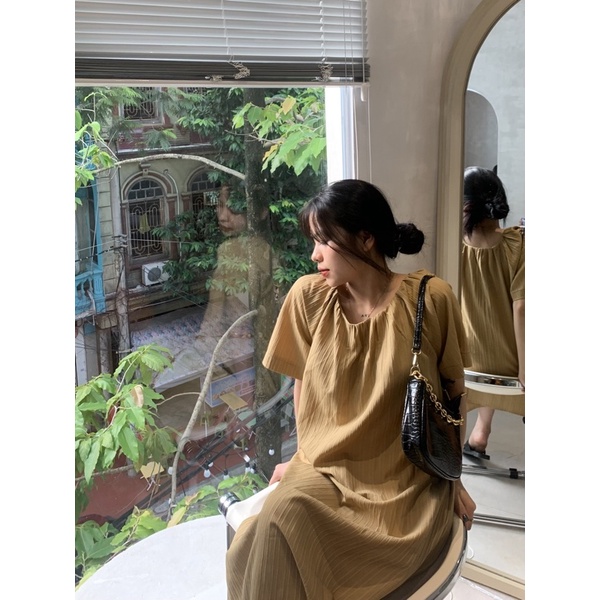 Váy suông đũi dáng dài, có túi sườn - ảnh chính chủ