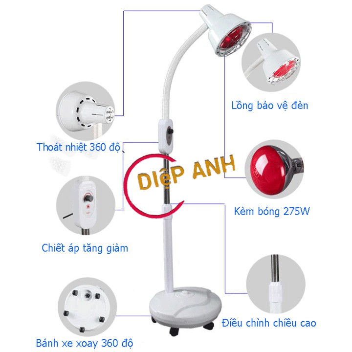 Đèn hồng ngoại chân cao kèm bóng 275W