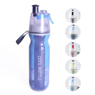 Bình nước giữ nhiệt đi xe đạp chơi thể thao phun sương 500ml