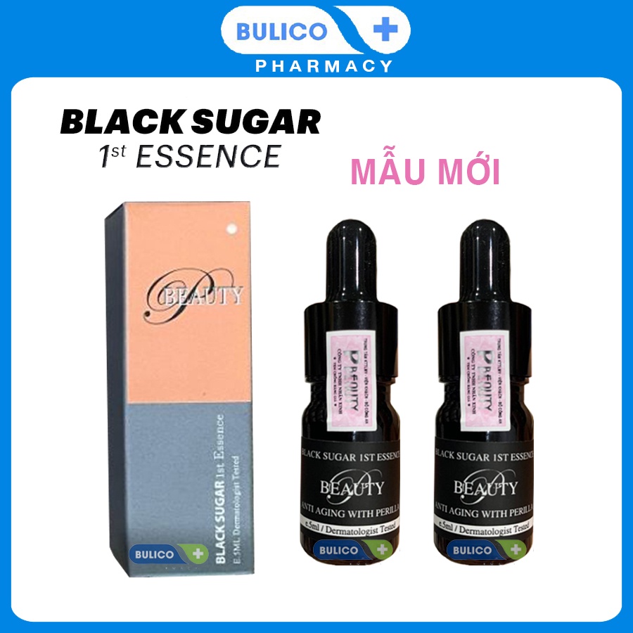 Serum đường đen Black Sugar Ist Essence chính hãng 5ml giảm mụn, kiềm dầu, giảm thâm phục hồi da