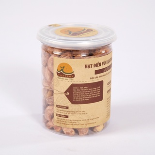 Hạt điều vỏ lụa rang muối vietcrop hũ 300g