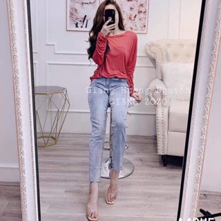Áo phông dài tay nữ thu đông dễ phối đồ, áo đẹp.