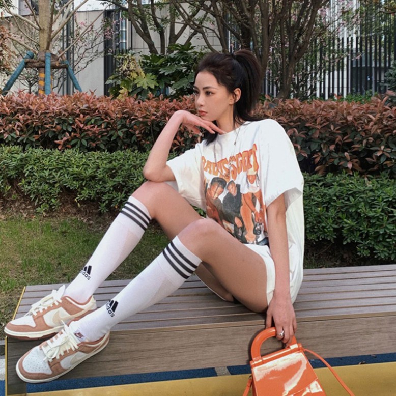 Happy-store  Áo Thun TRAVIS SCOTT Tay Ngắn In Hình Cá Tính Phong Cách Hip Hop Hàn Quốc