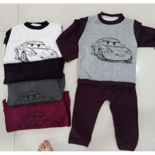 Sét 4 bộ nỉ bông bé trai / bé gái 1 đến 5 tuổi