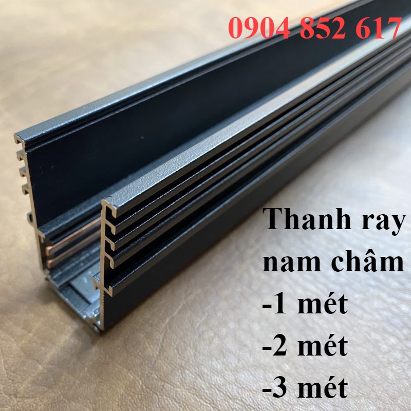 Thanh Ray nam châm , Sơn tĩnh điện màu đen, Kích thước: 1 mét 2 mét 3 mét *65*22mm