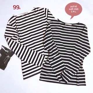 Áo pull kẻ cổ thuyền ( giá đã sale )