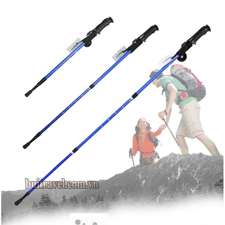 Gậy trekking 3 khúc gấp gọn Gazelle Outdoors GL7110- Gậy leo núi gáp gọn- Bụi Travel