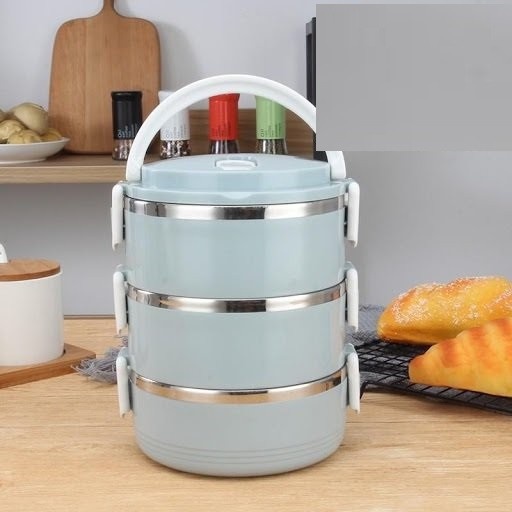 Hộp Đựng Cơm Lúa Mạch 2,3,4 Tầng Siêu Tiện Lợi Có Quai Xách Dễ Dàng Sử Dụng