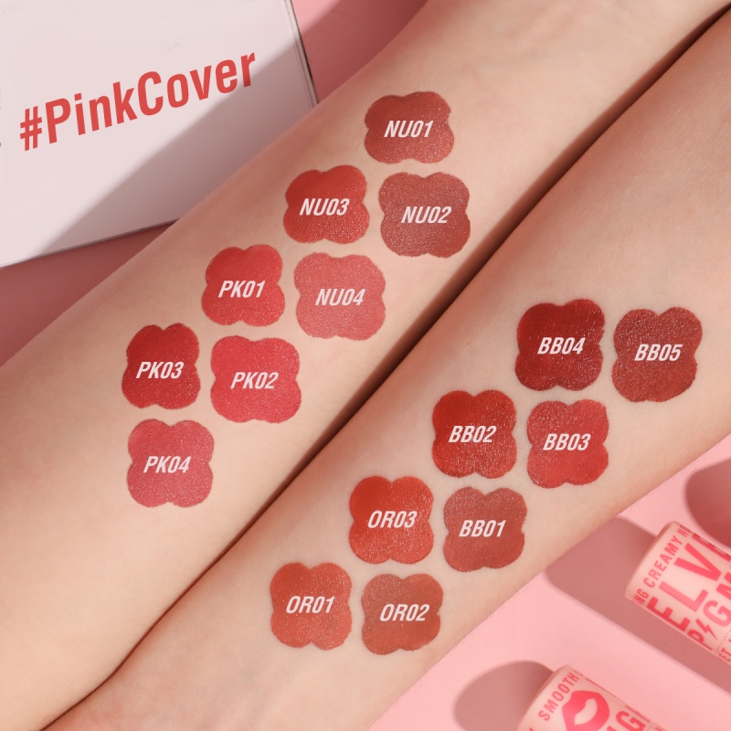 Pinkflash #Son lì mềm mịn như nhung lâu trôi lên màu chuẩn PinkCover
