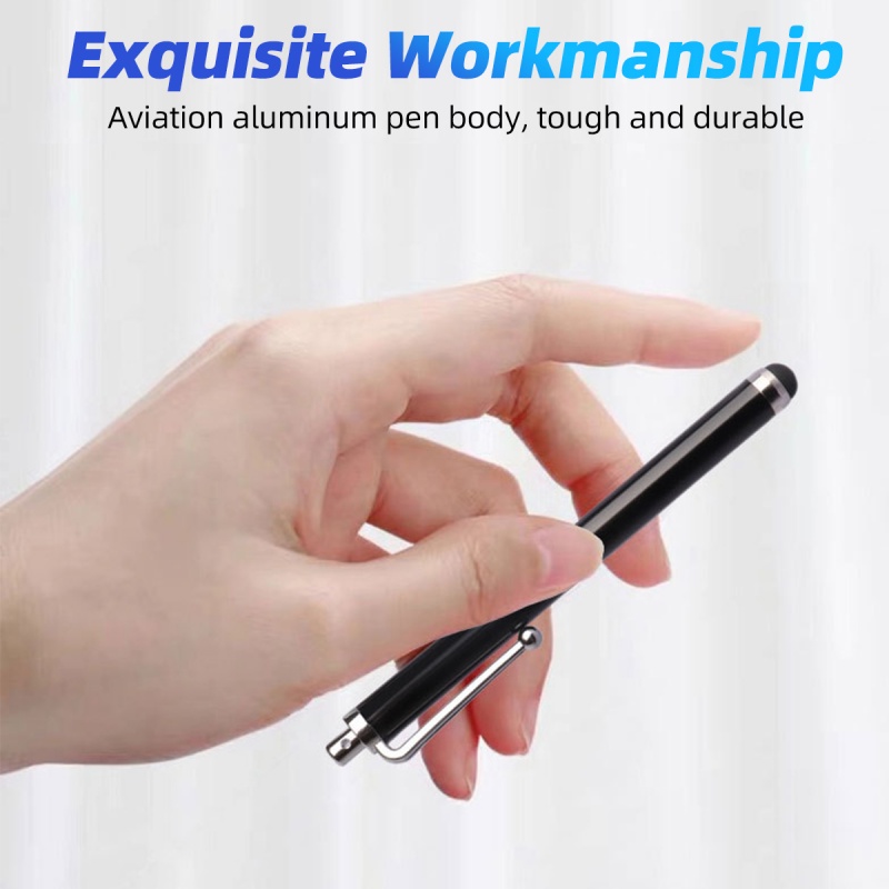 Set 5/10 bút cảm ứng HdoorLink bằng kim loại có kẹp thích hợp cho máy tính bảng/Android/iPad