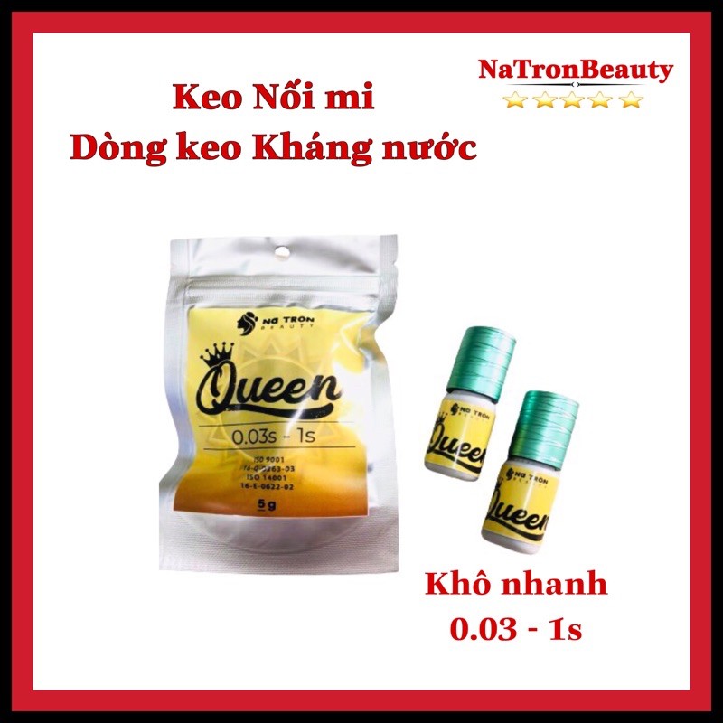 KEO NỐI MI KHÁNG NƯỚC QUEEN-SIÊU BỀN-KHÔ SIÊU NHANH