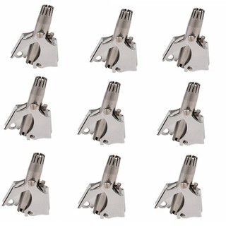 Combo 10 dụng cụ máy, tông đơ, kéo cắt tỉa lông mũi bằng tay làm bằng vật liêụ thép cao cấp không han gỉ Kemei ES-108