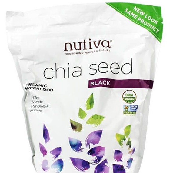 [Free Ship] Hạt chia Mỹ 100% Nutiva Seed 2Lbs (910gram)