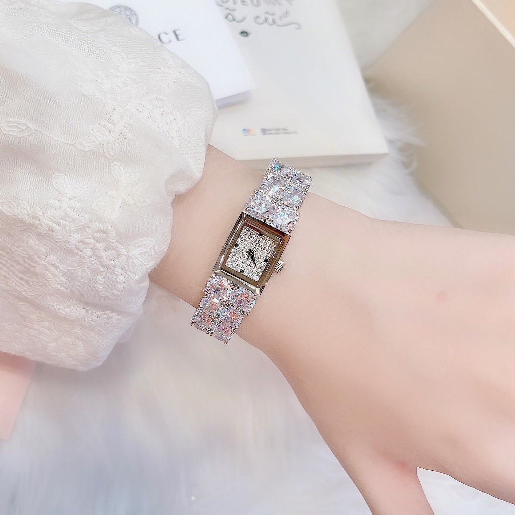 Đồng Hồ Nữ Melissa Dây Đính Đá 15x19mm Silver