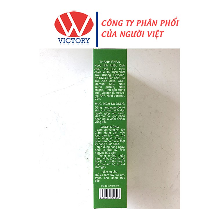 Dung dịch vệ sinh phụ nữ Ocimum - Chiết xuất từ húng quế -  Chai 100ml - Victorypharmacy