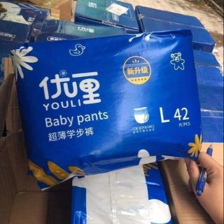 Bỉm dán youli xanh size S 112, M 96