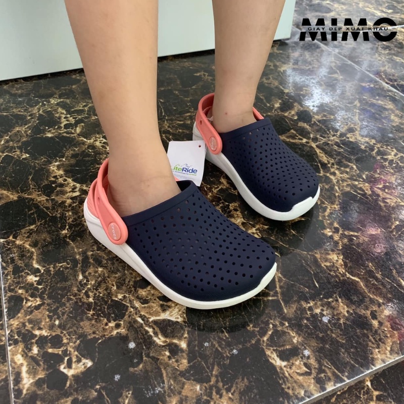 Tặng kèm jibit, Sục Literide kid navy hồng êm nhẹ, bền đẹp cho bé gái