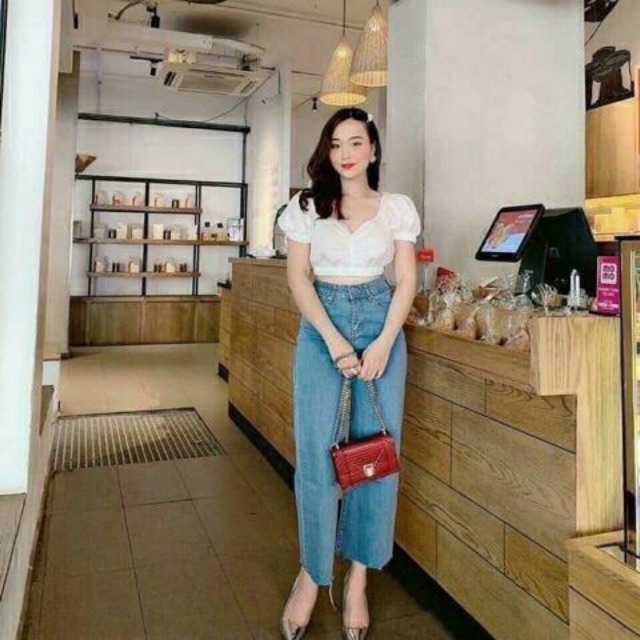 Ảnh thật Quần jean 9 tất Bigsize
