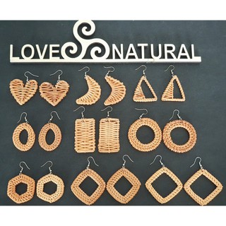 Khuyên tai mây / Rattan Earing - Đơn giản là đồ trang sức thủ công đẹp!