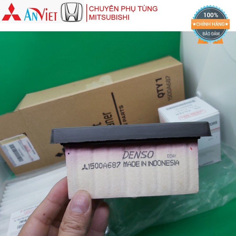 Combo Lọc gió động cơ, Lọc gió điều hòa và Lọc nhớt xe Mitsubishi Xpander, Hàng Chính hãng 100%