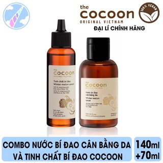 Combo Nước Bí Đao Cân Bằng Da CoCoon 140ml và Tinh Chất Bí Đao Cocoon 70ml