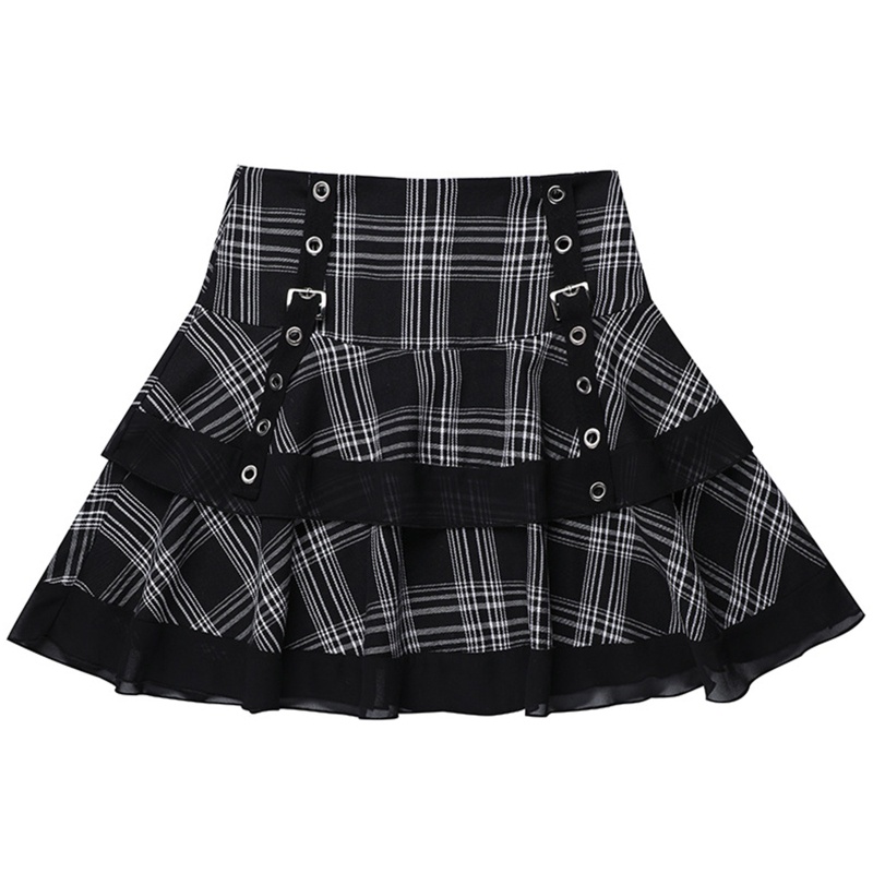 Chân Váy Chữ A Viền Ren Họa Tiết Kẻ Sọc Thời Trang Mùa Hè Cho Nữ