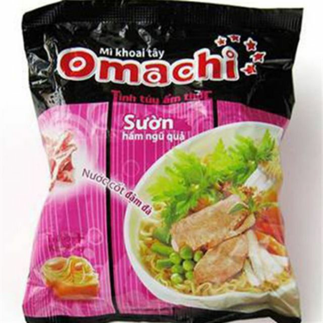 Mì Omachi bò sườn gói 80g