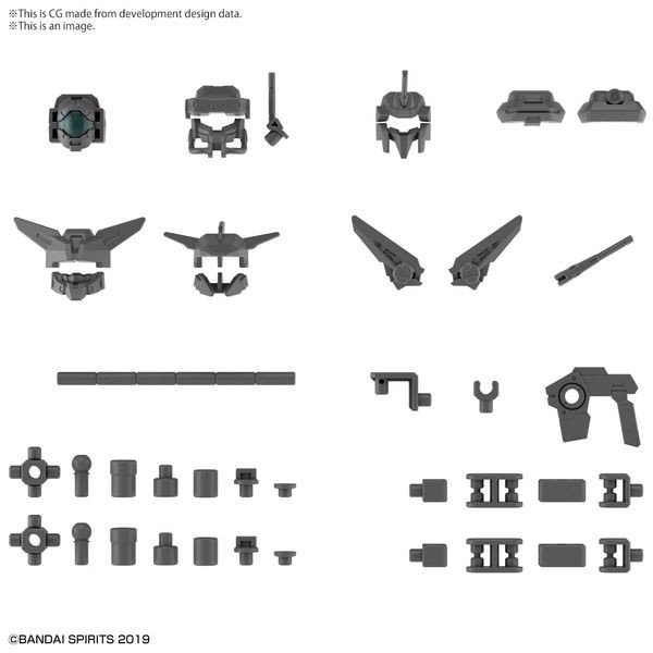 Phụ kiện lắp ráp 30MM 1/144 OPTION PARTS SET 6 (CUSTOMIZE HEADS A) Bandai