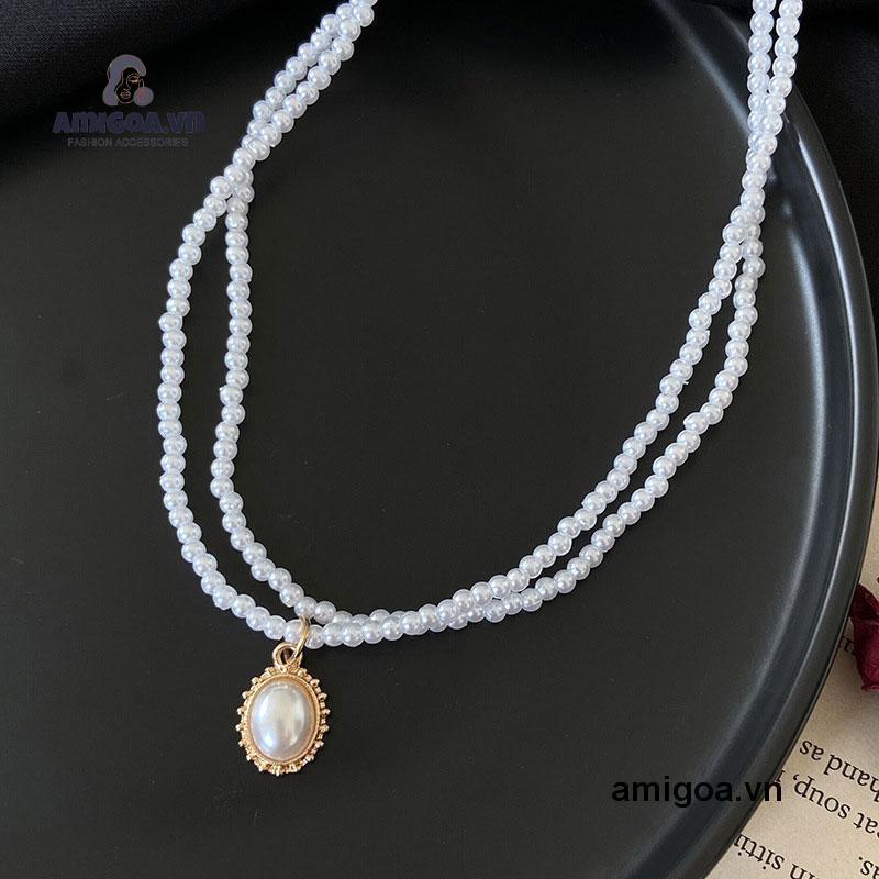✨✨Vòng cổ choker ngọc trai phối mặt hình bướm thời trang Hàn Quốc cho nữ