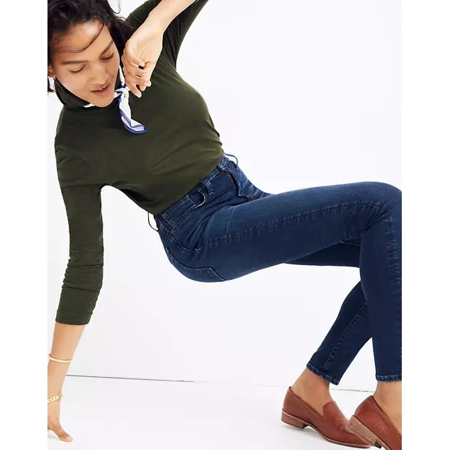 Quần jeans lưng cao Made xuất xịn
