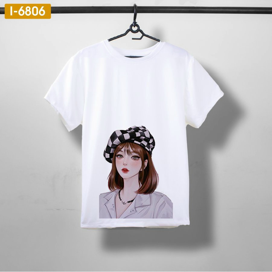 Áo thun nữ tay lỡ fom  IN HÌNH CÔ GÁI SIEU HOT , rẻ đẹp , áo thun unisex  giá gốc tận xưởng