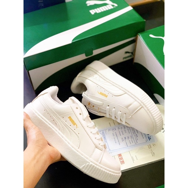 [xả hàng] giày puma đế nâu, đen vạch trắng, đen trắng 3 loại siêu hót da bóng | BigBuy360 - bigbuy360.vn