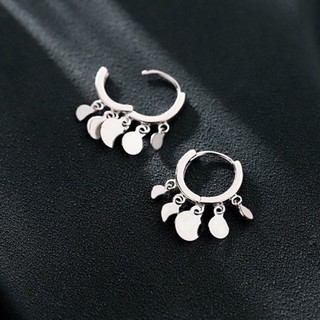 Bông tai bấm tua tròn hot trend - 925