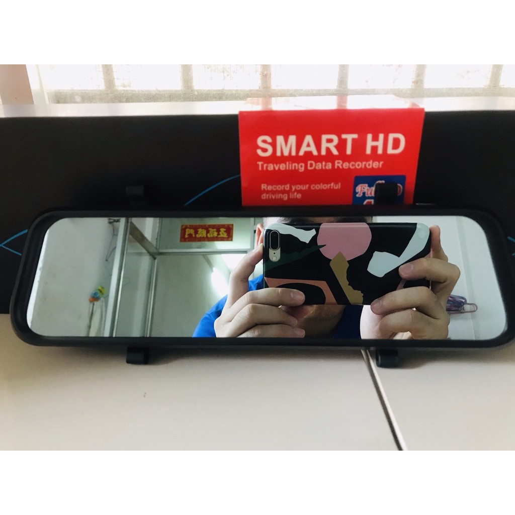 CAMERA HÀNH TRÌNH BlackBox Q12 KẸP GƯƠNG Hình ảnh FULL HD cam sau dài 15m  Độ phân giải 720p 12-24V | BigBuy360 - bigbuy360.vn