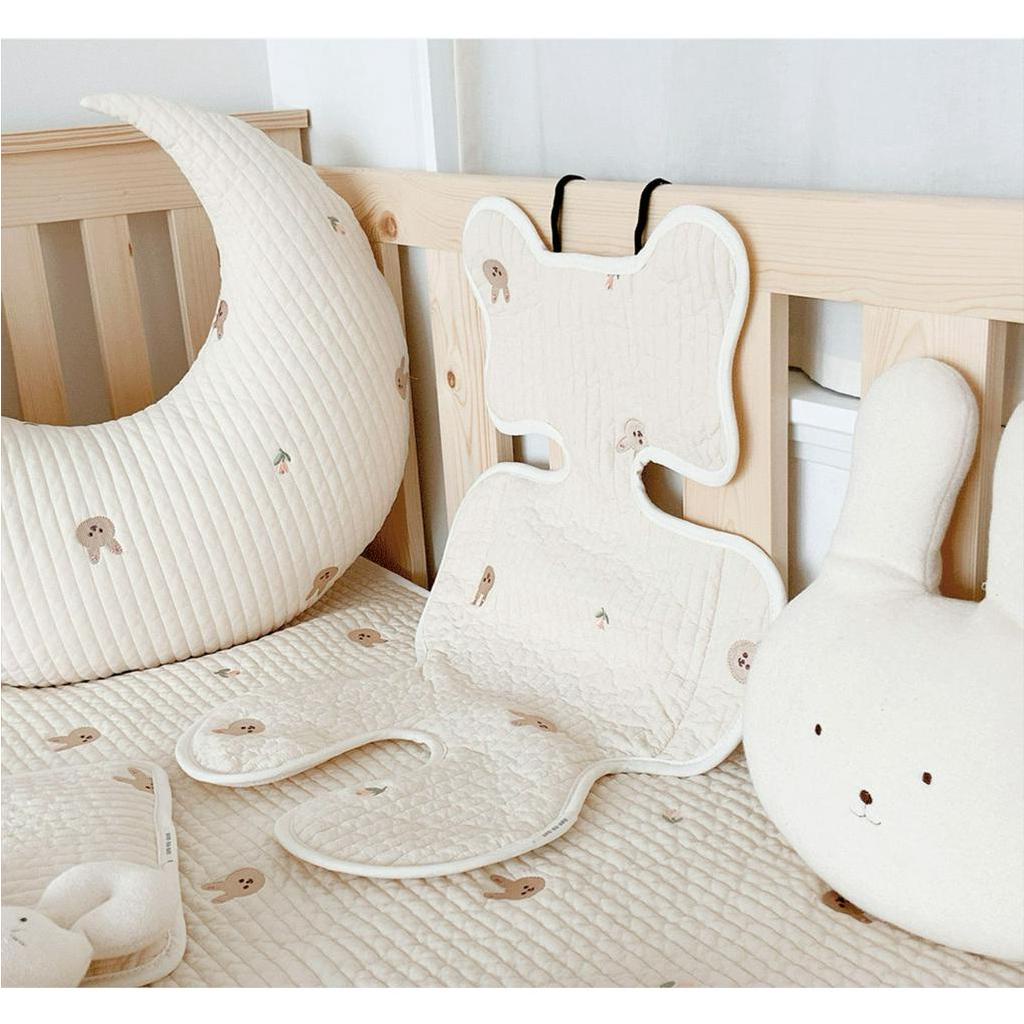 [Hàng HOT] Tấm Lót Xe Đẩy Cho Bé Cotton Mềm Mại   Thoáng Khí Phong Cách Hàn Quốc【Tennessee052】