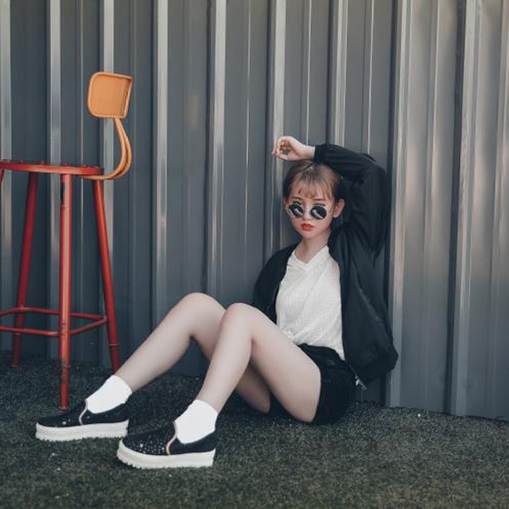 Áo khoác bóng chày nữ kiểu rộng phong cách Harajuku