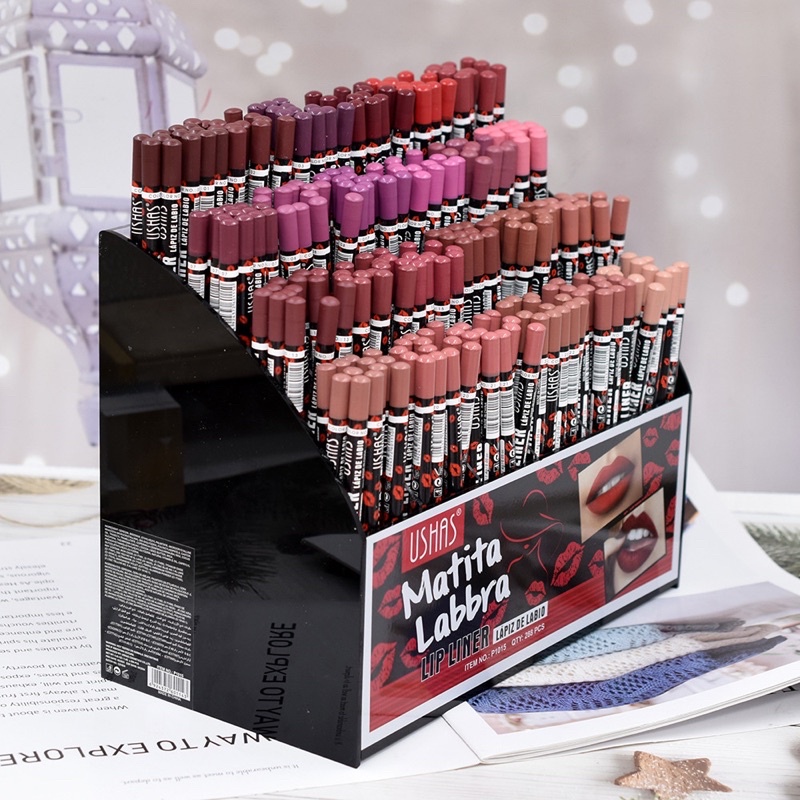 Chì Kẻ Viền Môi Tone Nude Lip Liner Hot Trend Kiểu Tây Mềm Mịn Mướt Môi