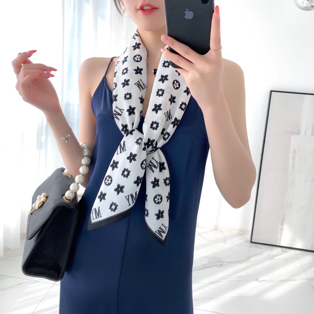 Khăn Choàng Lụa Vuông 90cm (35.4inch) Thoáng Khí Che Nắng Cho Phụ Nữ Hồi Giáo WJ1007-07