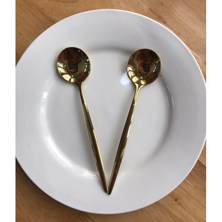 Set 8 thìa cà phê, pha trà mạ vàng siêu sang chảnh
