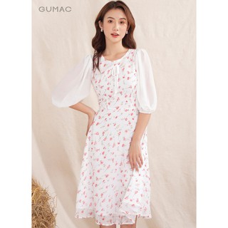 Đầm hoa phối tay DA1064 GUMAC