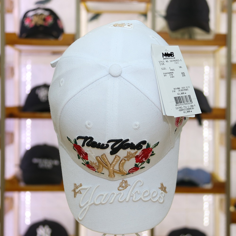 Mũ lưỡi trai cao cấp thêu họa tiết hoa hồng nhiều màu