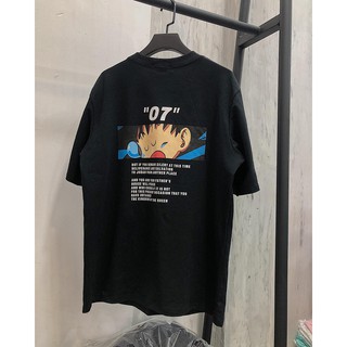 Áo Thun 07 - Màu Đen (unisex)- Hình Thật