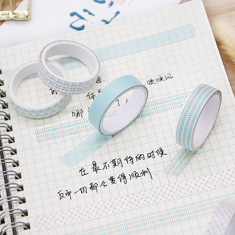 Set 5 cuộn băng dính trang trí washi tape